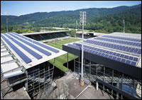 Solar Cells on Powering Stadium